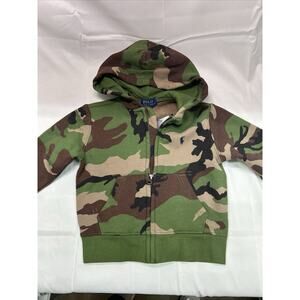Polo Ralph Lauren Hoodie Sweatshirt Kids Toddler Size 3T Camouflage Full Zip
